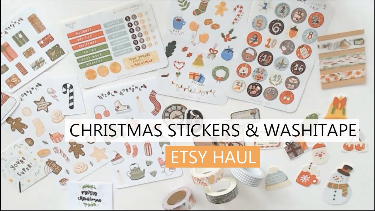 ETSY HAUL | Christmas Stickers and Washitape