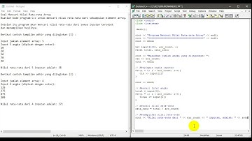 Seputar C++   Mencari Nilai Rata rata Array