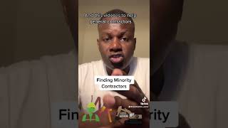 Finding Minority Contractors