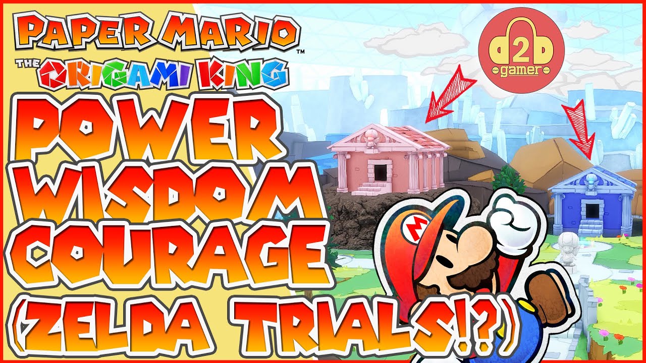 100 Power, Wisdom + Courage TRIALS! (THE ZELDA TRIALS!?) Paper Mario