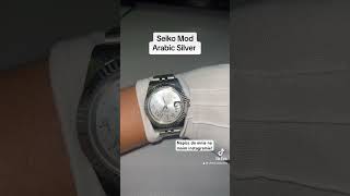 Seiko Mod Arabic Silver