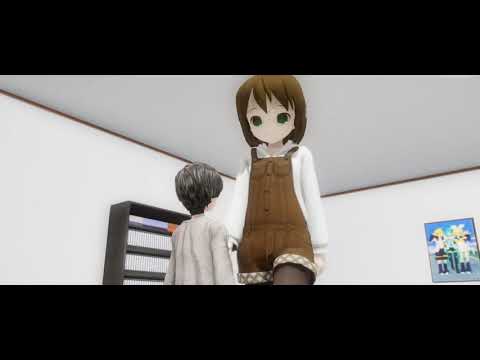 MMD Giantess Growth: Alexis and Pedro WIP 2