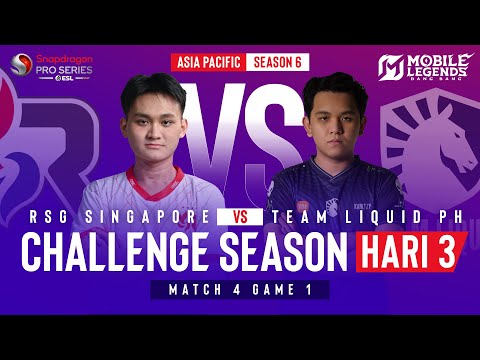 RSG VS TLPH | SPS Mobile Challenge Season | MLBB | S6 Hari 3 | Match 4 Game 1