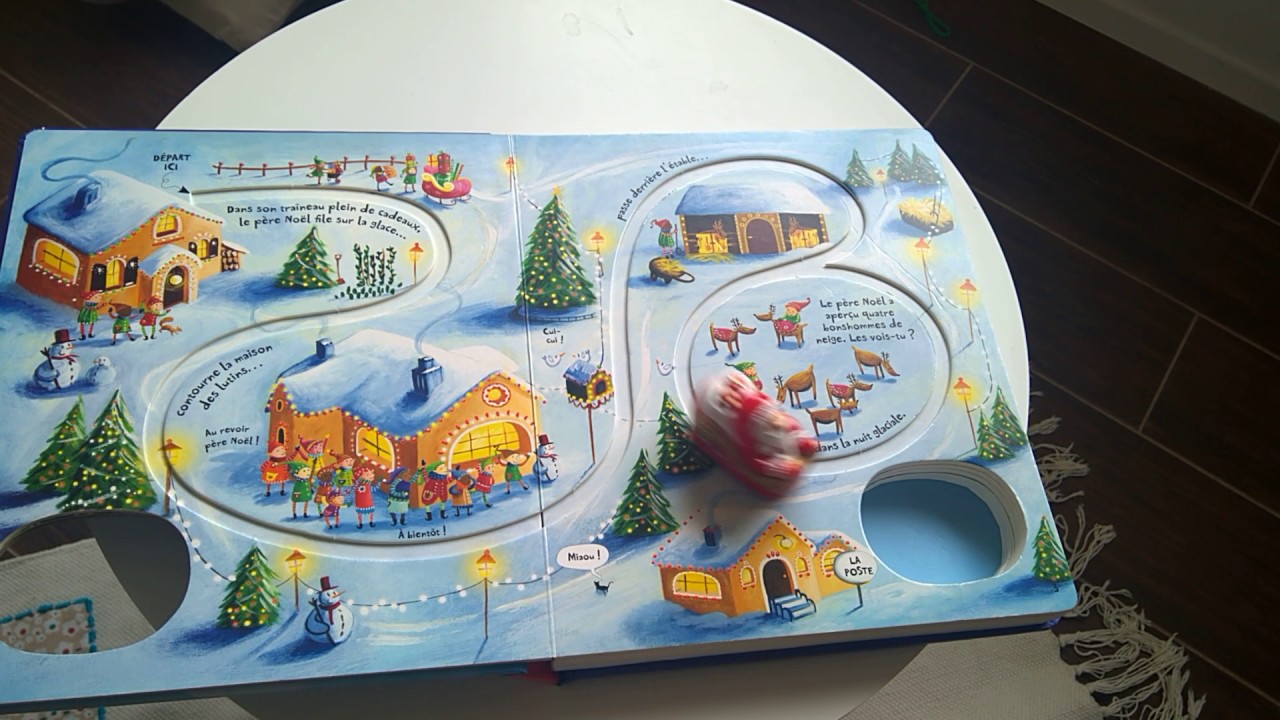 Livre jouet Le voyage du Père Noël Editions Usborne YouTube