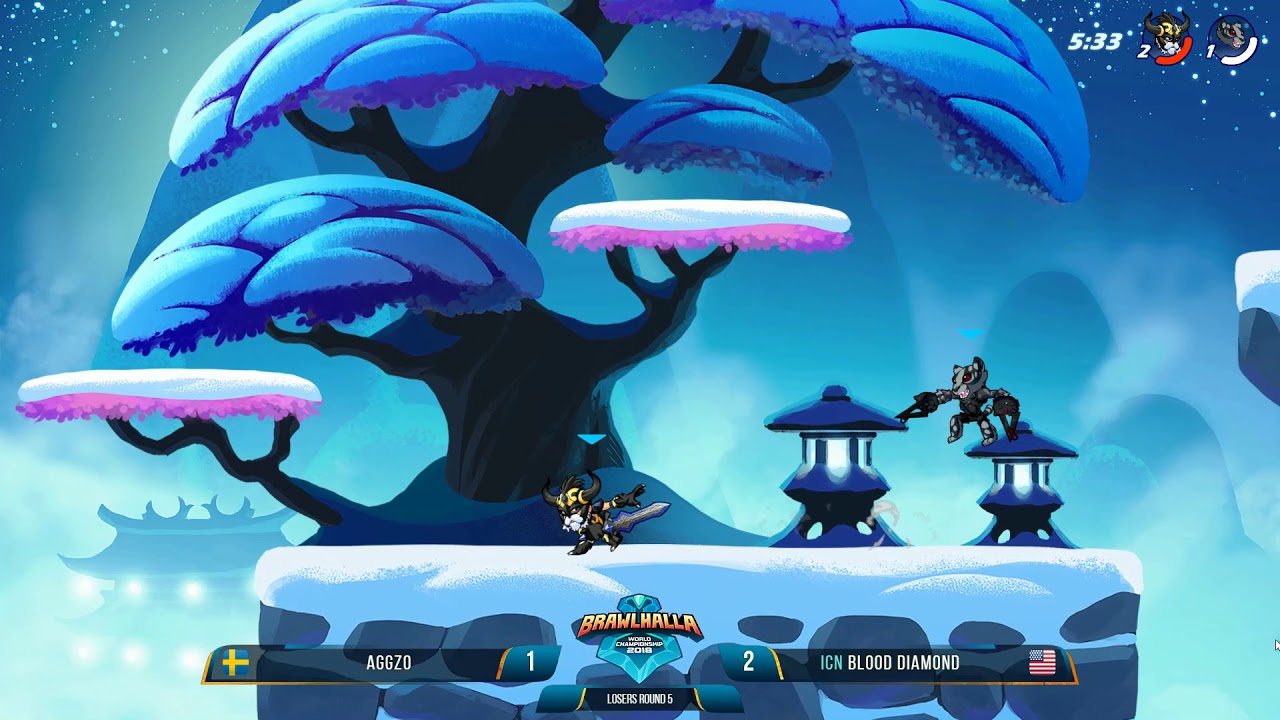 Brawlhalla World Championships 2018: 1v1 Pools: Aggz0  vs ICN Blood Diamond Part 2