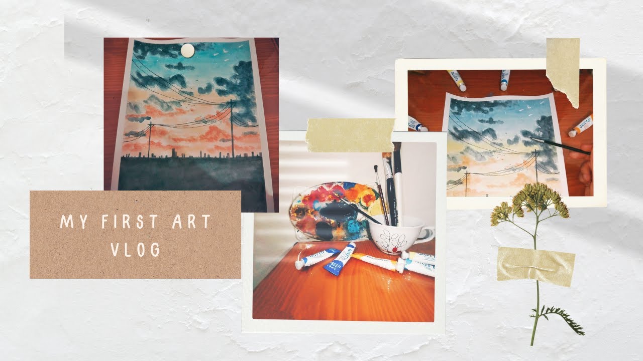 MY FIRST ART VLOG - YouTube