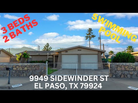 9949 Sidewinder St, El Paso, TX home video tour