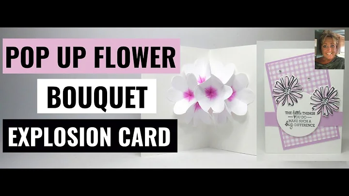 A  WOW  explosion pop -up  bouquet of  flowers fun  fold  card