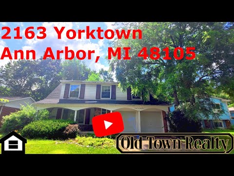 2163 Yorktown, Ann Arbor, MI home video tour