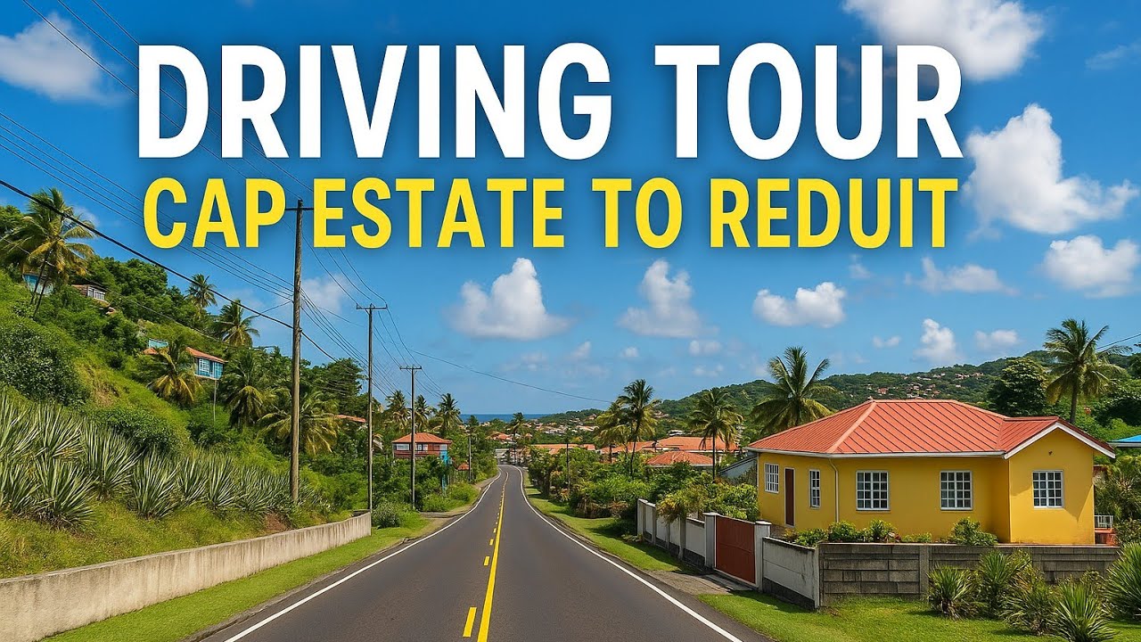 Driving Tour from Cap Estate to Reduit | Scenic Saint Lucia Caribbean Road Trip 2025