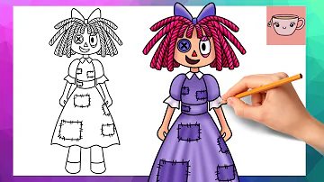 How To Draw Ragatha from The Amazing Digital Circus | Cute Easy Drawing Tutorial