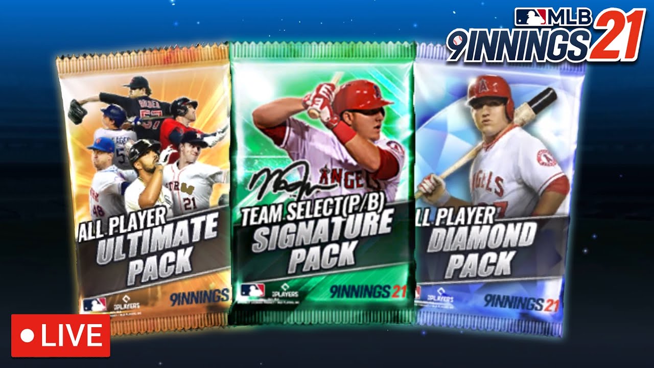 Team Select Signature Pack Opening Live Stream! MLB 9 Innings 21