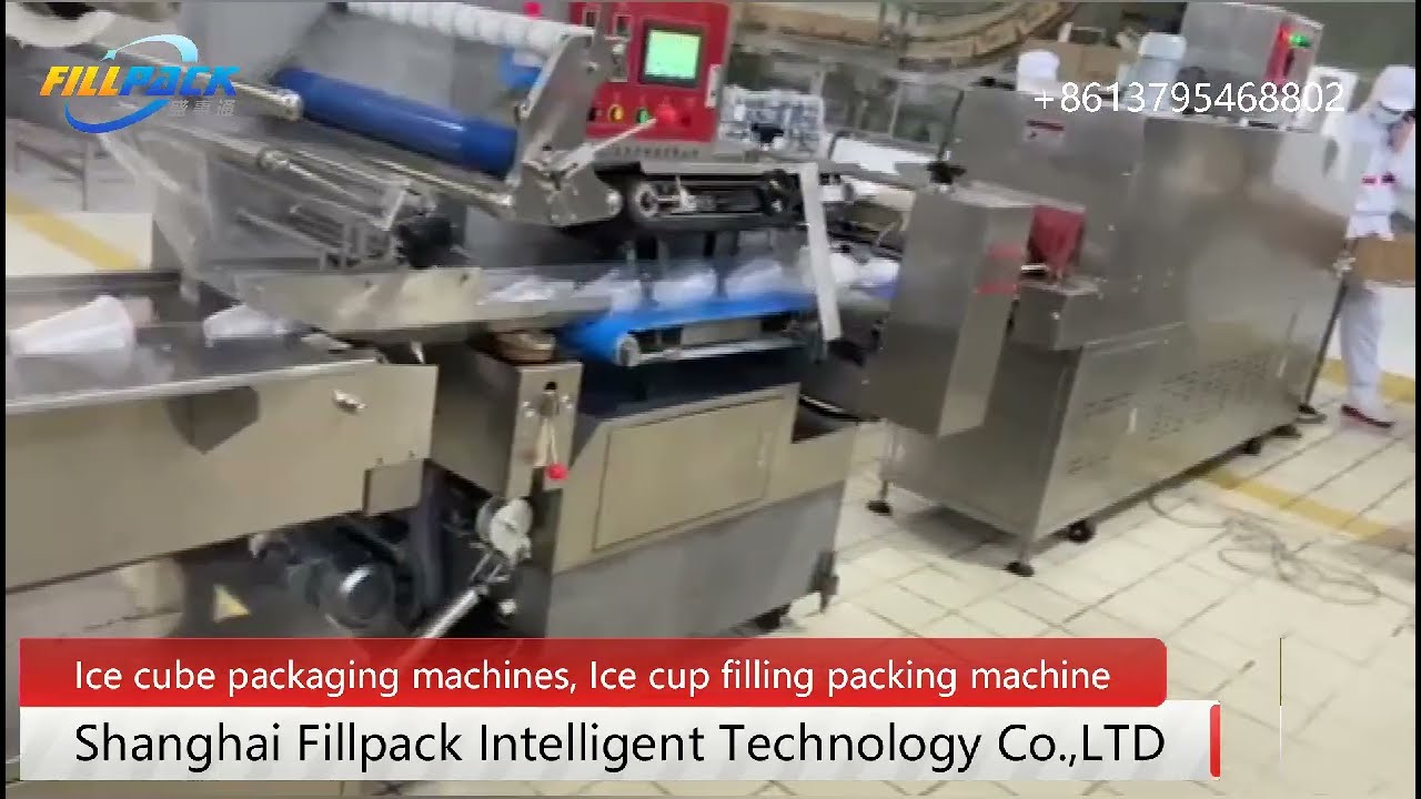 Ice cube packing machine, Ice cup filling packaging machines from Shanghai Fillpack