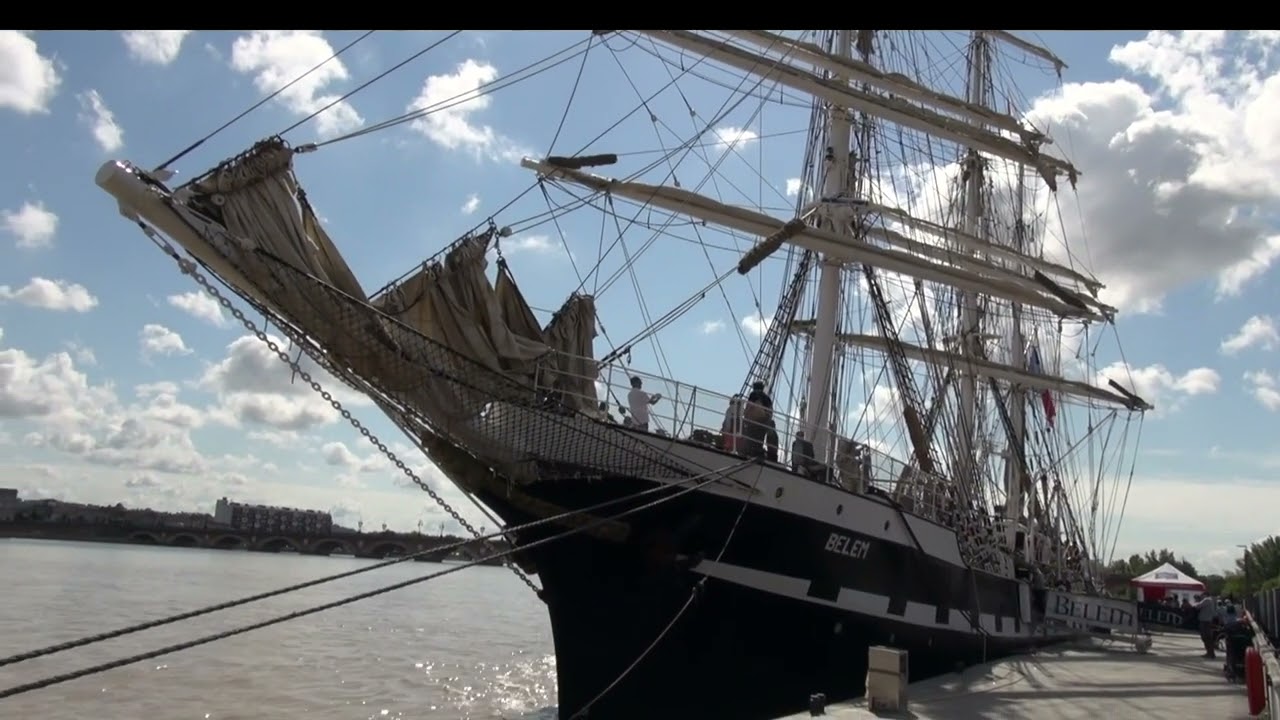 Le trois mâts Le Belem à Bordeaux
