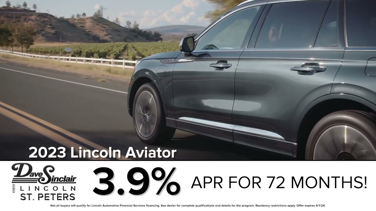 3.9% APR Financing* for 72 months On 2023 Lincoln Aviator | Lincoln Dealer St. Charles, MO