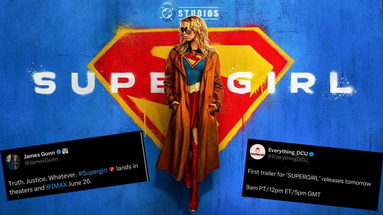 Supergirl Movie Poster Revealed First Look At Kara & Trailer Releasing Tomorrow & Times