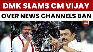 DMK Slams Tamil Nadu CM Vijay Over News Channel Ban, Power Cuts And Law & Order Issues | India Today screenshot 1