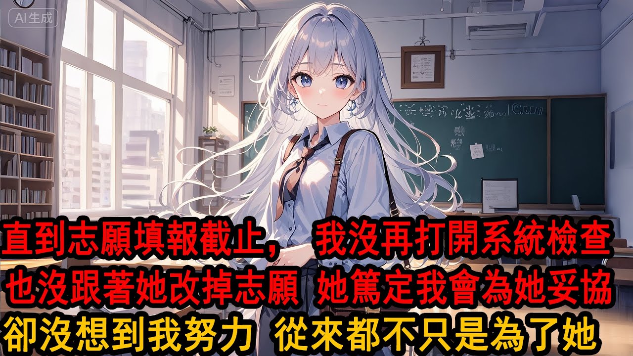 志願填報最後一天，青梅突然改成和校草同一所大學。面對朋友調侃她漫不經心：季博達？他就是個狗皮膏藥，不用說他也會跟著把志願改了，我在門外沉默良久，她不知道從那以後，我沒再打開系統檢查，也沒跟著她改掉志願