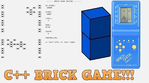 BRICK GAME  -  C++ (Racing Game)