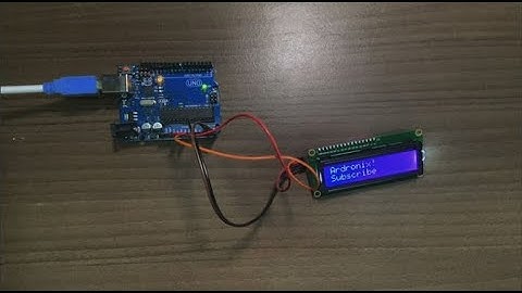 How to use (16x2) LCD Display with I2C/IIC interface