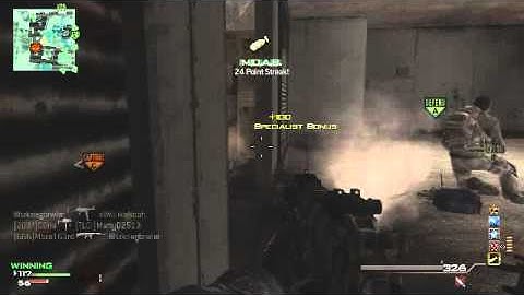 MW3 - M.O.A.B w/ MP7 in Bootleg in ground war (Short Clip)
