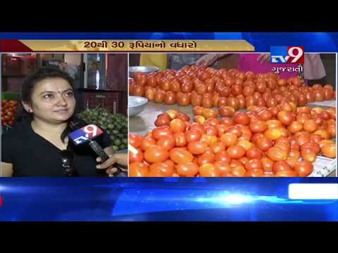 Increasing heat results in skyrocketed tomato prices in Gujarat- Tv9