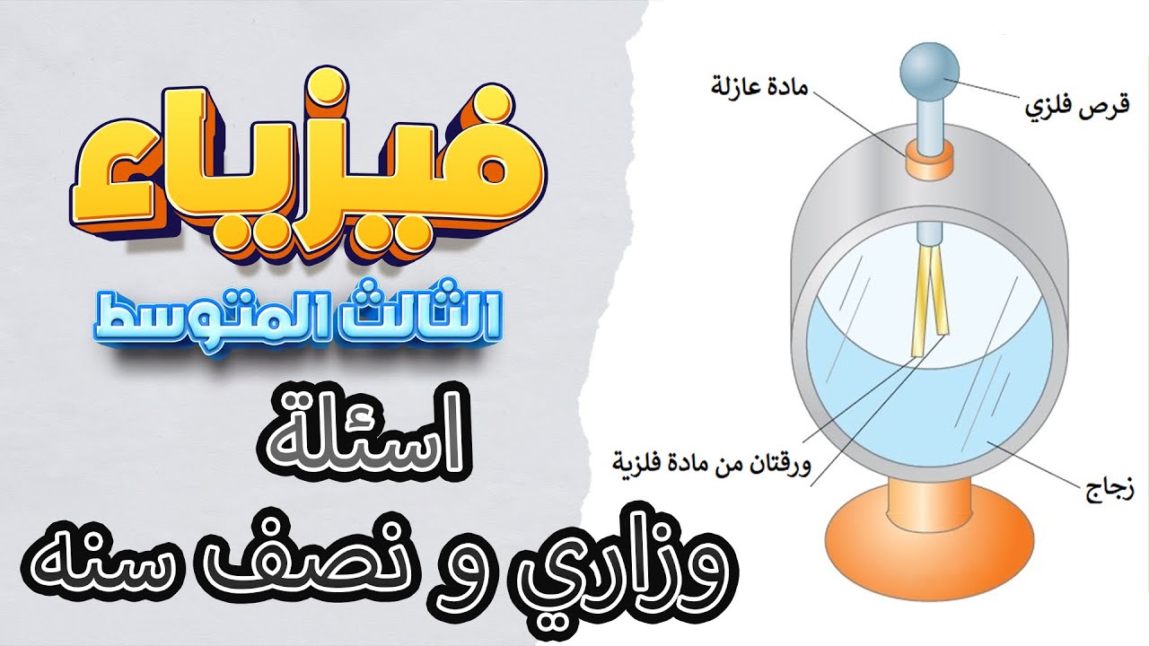 شرح وزاريات ومرشحات واسئلة نصف السنة  فيزياء ثالث متوسط  |اسئلة فيزياء ثالث متوسط  نصف السنة