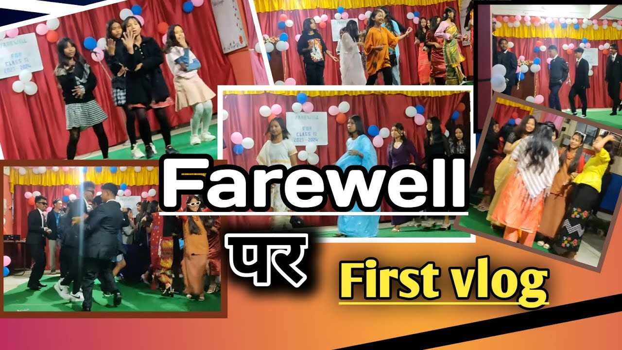 Farewell of class 12th || JNV Baghmara //life ka पहला vlog Farewell पर ...