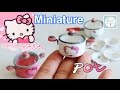 미니어쳐 식완 ✔헬로키티 냄비 Minature rement ✔Hello Kitty Pot Polymerclay
