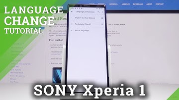 How to Change Language in SONY Xperia 1 – Find Language List