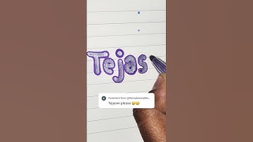 Comment your name I am waiting #Tejaswi #thependream #calligraphy