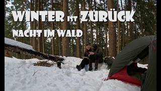 Nacht im Winterwald - nach Frühlingstagen wieder Schnee!!