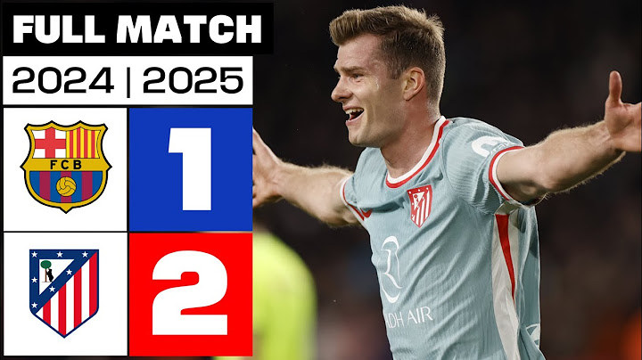 FC Barcelona 1-2 Atlético de Madrid | PARTIDO COMPLETO | LALIGA EA SPORTS 2024/25