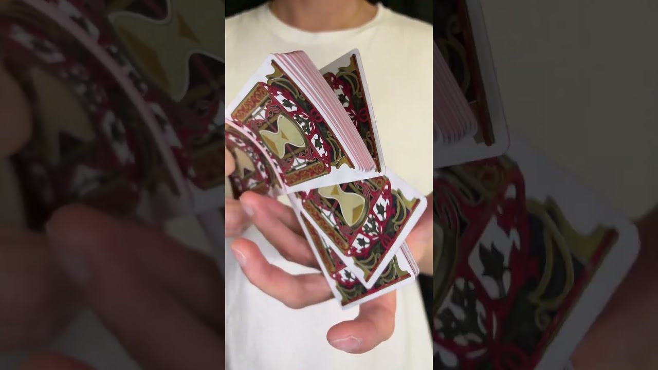 Shuffling Fairy tail cards 