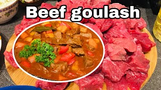 How To Make German Goulash Resep Daging Sapi Khas Jerman Rindergulasch Beef Goulash Recipe