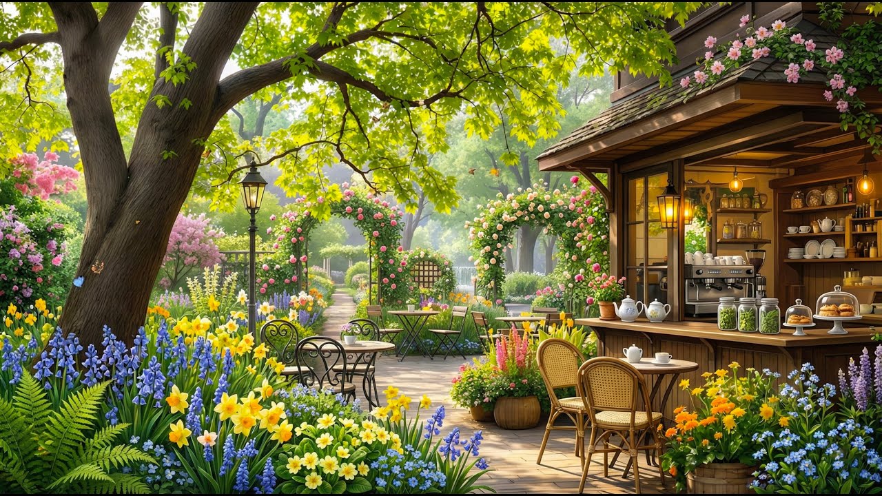 Quiet Morning Café Ambience ☕ Soft & Elegant Jazz Melodies for Mood Booster, Study