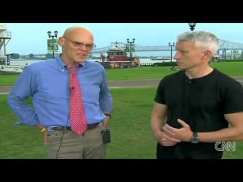 Anderson Cooper With James Carville On The Gulf Oi...