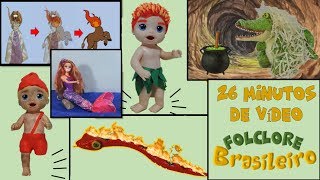 Folclore Brasileiro! 26 minutos Vídeo Educativo! Saci Cuca Curupira Boitatá Iara Mula sem Cabeça