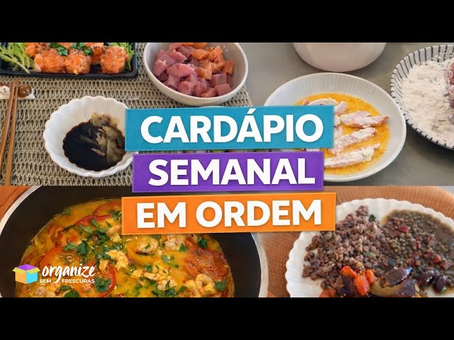 COMO ORGANIZAR O CARDÁPIO SEMANAL (FÁCIL + ECONÔMICO) E RECEITAS PRÁTICAS! 