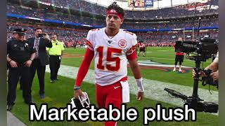 Patrick Mahomes marketable plush