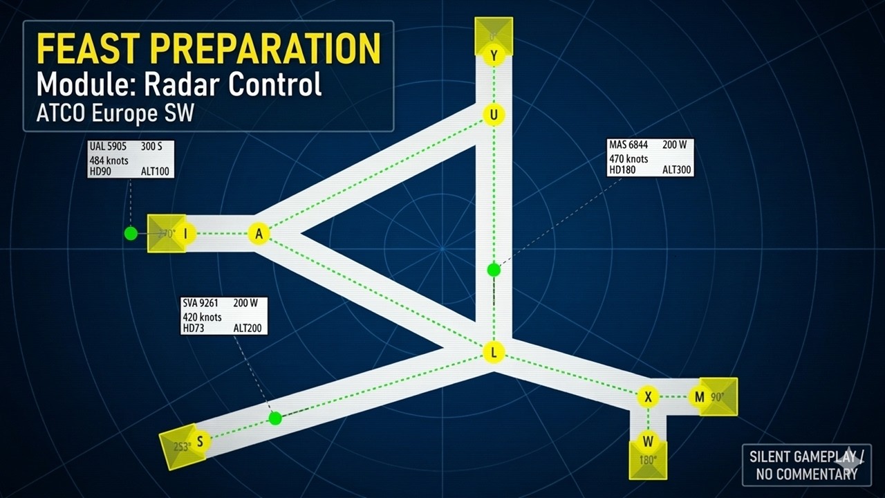 FEAST Radar Control Test Example | ATC Selection Simulation - YouTube