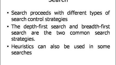 Problem, Problem Spaces, Search