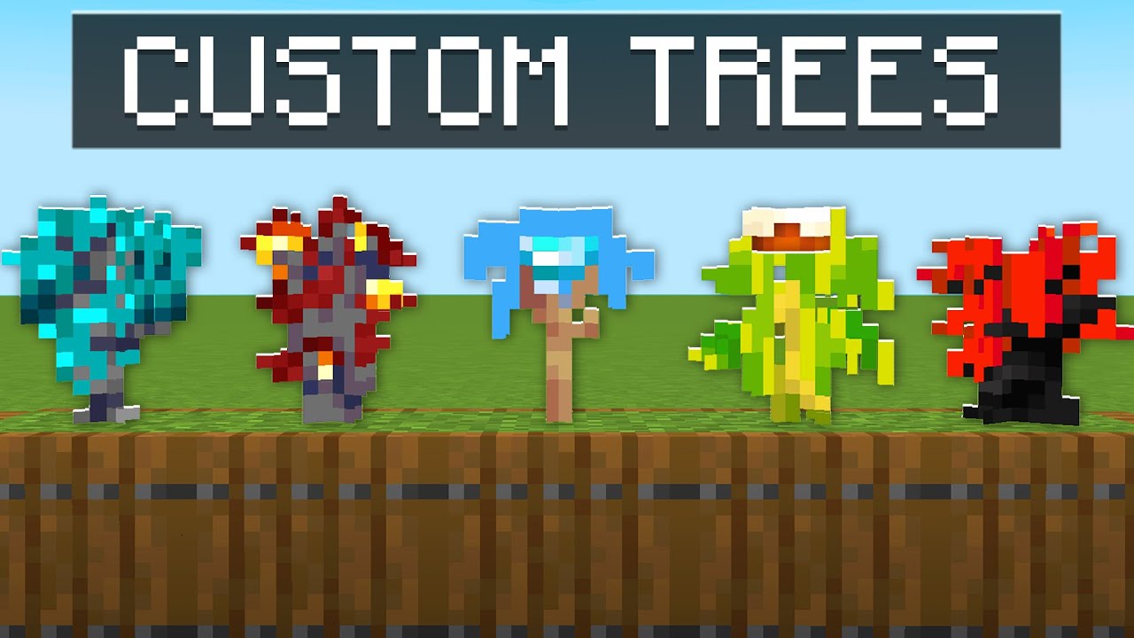 I Added Custom Trees to Minecraft (it's OP) - YouTube
