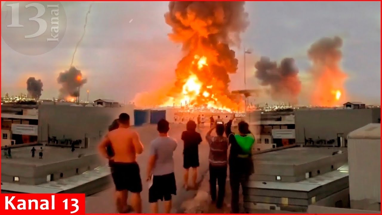 Iran launches successive strikes on Bahrain’s main oil facilities using ballistic missiles, drones