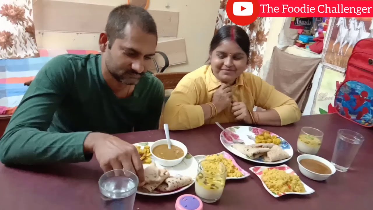 #foodie #challengers #youtube Mother- Father Lunch eating Challenge
