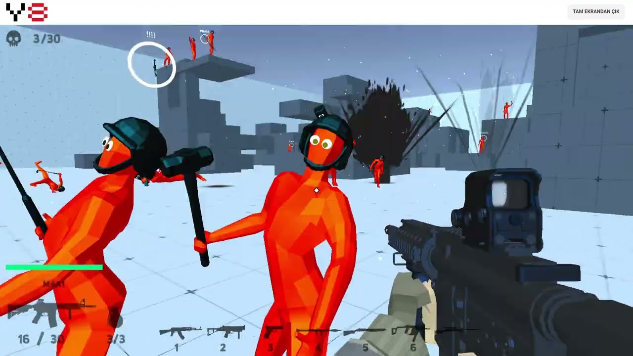 Funny Shooter 3D (Y8 Browser) Gameplay 02
