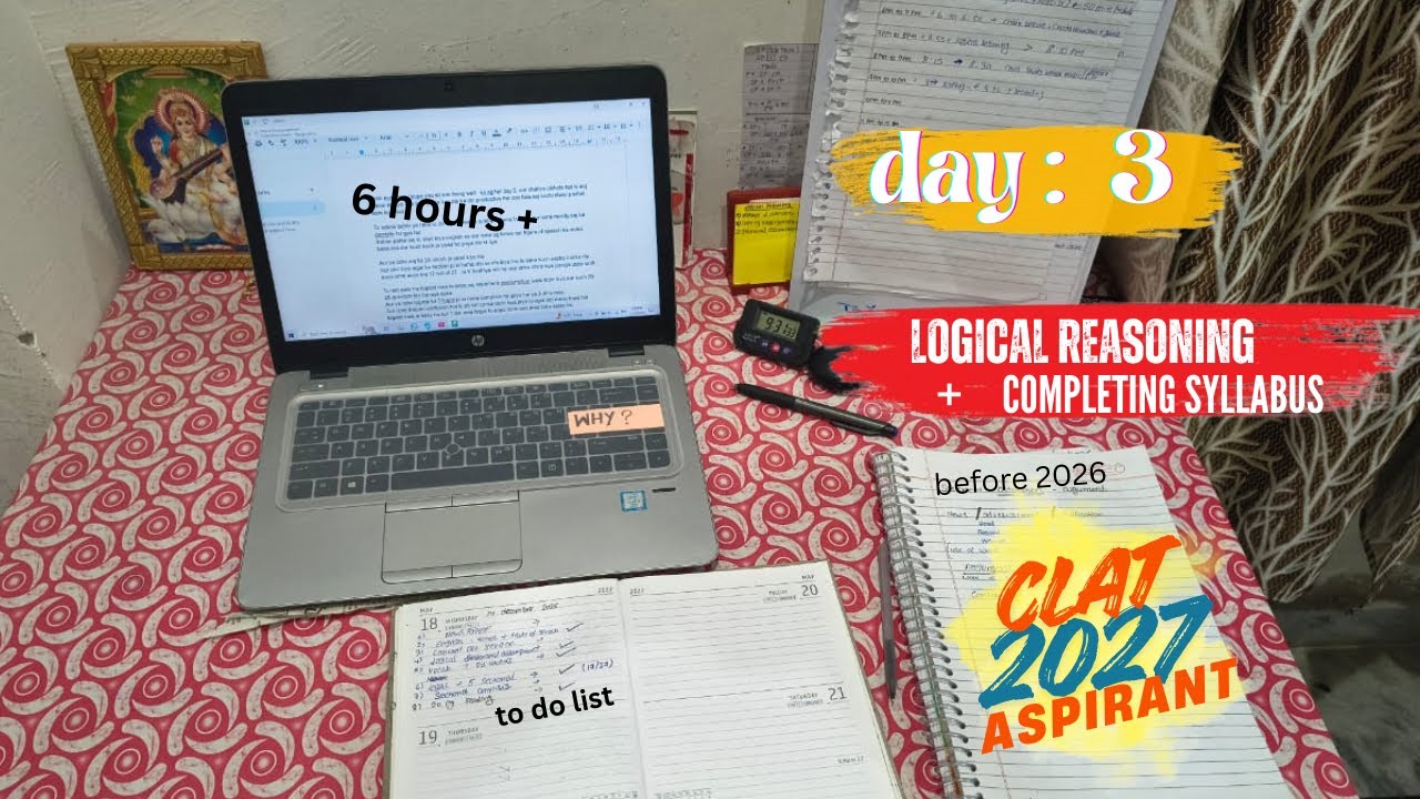 CLAT 2027 | Day 3: Finishing Complete Logical Reasoning in Just 18 Days ...