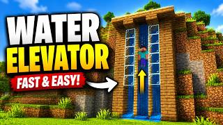 How to Build a Bubble Water Elevator in Minecraft (Easy)