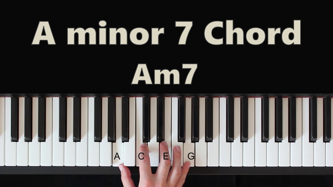 piano tutorial you will learn how to play the A minor seventh chord (Am7) o...