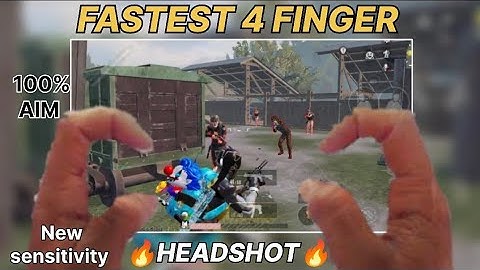 NEW!  FASTEST 4 FINGER + CLAW  HANDCAM 🔥New Sensitivity & Control Code / Tips and Tricks bgmi / Pubg